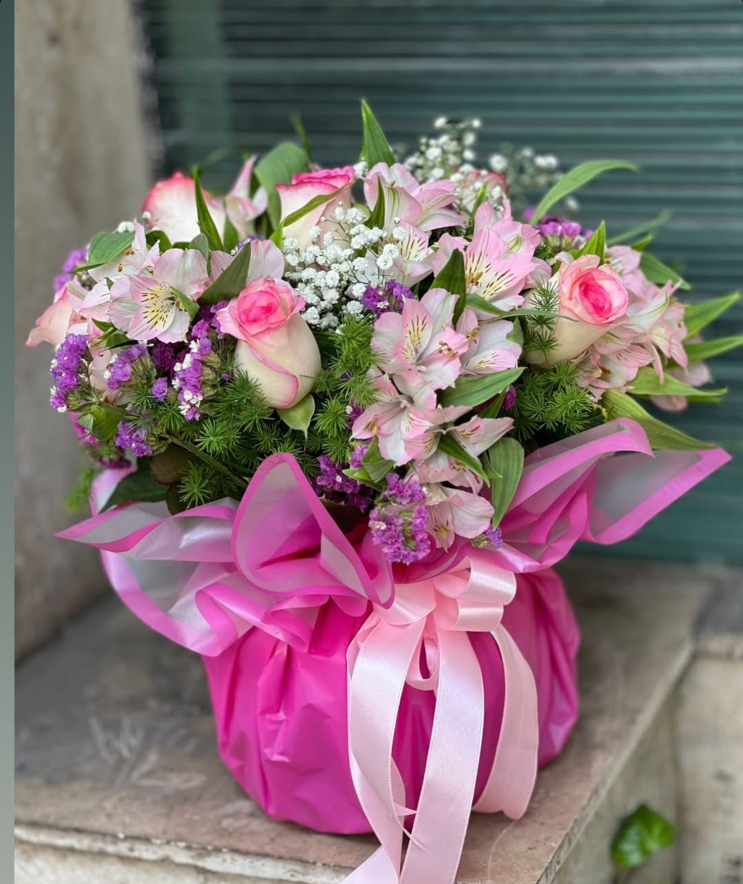 جارگل ترکیبی سفید صورتی (کد j5002)